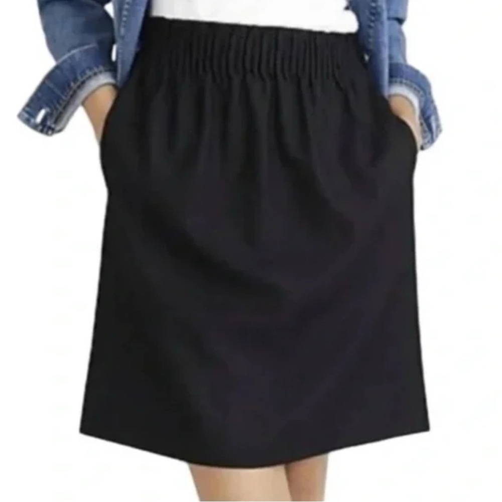 J CREW MINI SKIRT 🌸 BLACK 🌸 SIDE POCKETS 🌸 LINEN BLEND